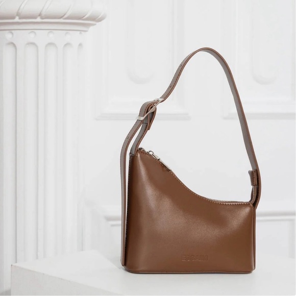 Essaim Handbags - Essaim Brown Vegan Leather “Le Mini” Shoulder Bag